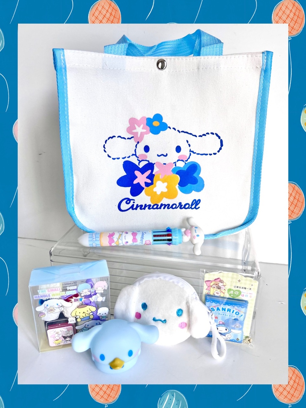 🩵Cinnamoroll Adorable 6-Piece Tote Bag Bundle!